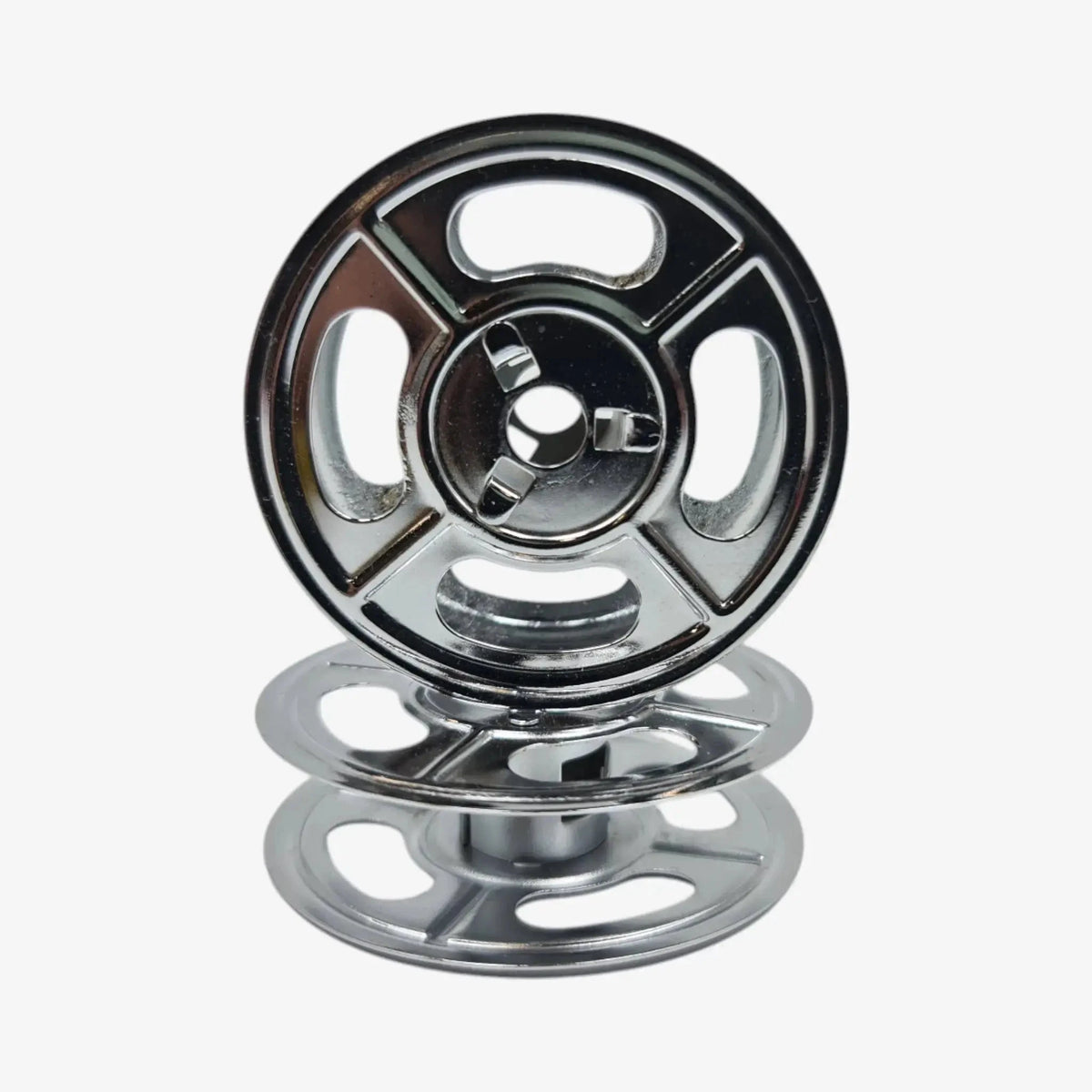 Chrome-Plated Silver Metal Ribbon Spools for Hermes Typewriters (Copy) El Granero Typewriter.Company