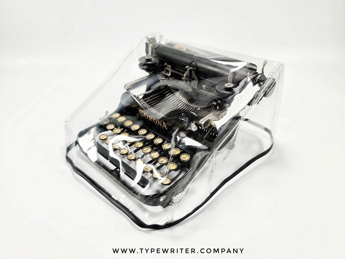 XS Typewriter Dust Cover for Corona 3 Folding, Corona Special, Transparent - ElGranero Typewriter.Company