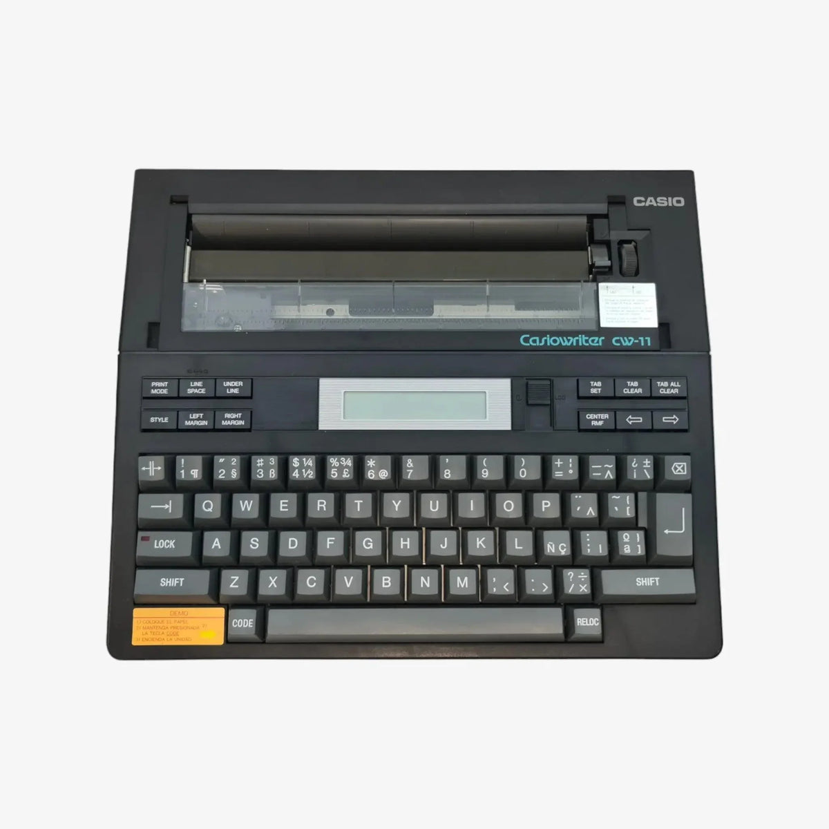Electric Typewriter CasioWriter CW-11, Vintage - ElGranero Typewriter.Company