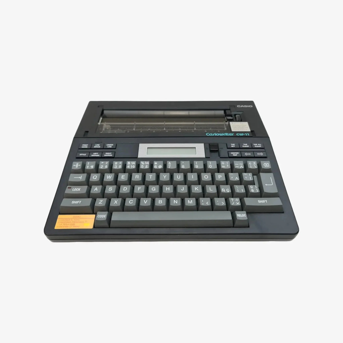 Electric Typewriter CasioWriter CW-11, Vintage - ElGranero Typewriter.Company
