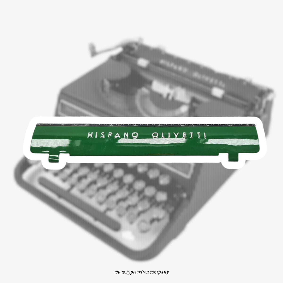 Hispano-Olivetti Studio 46 Original Paper Green Table / Paper Scale Plate – Typewriter Spare Part ElGranero Typewriter.Company