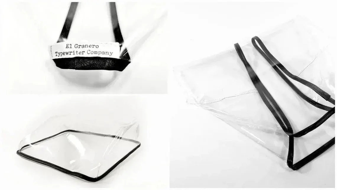 MEDIUM Typewriter Dust Cover for Remington, Transparent - ElGranero Typewriter.Company