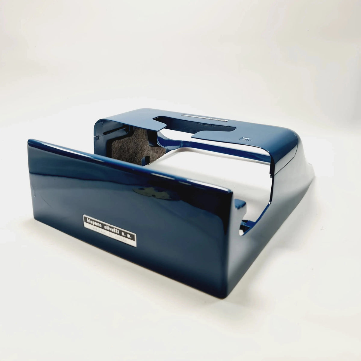 Olivetti Studio 44 chassis professionally painted in navy blue - ElGranero Typewriter.Company