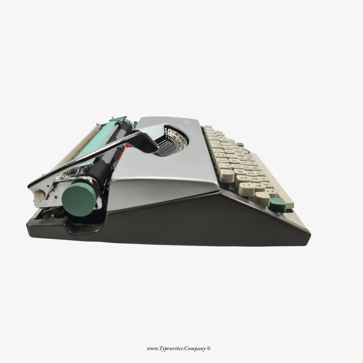 Olympia SF Machine à écrire, Argent, Clavier QWERTY, Rénové - ElGranero Typewriter.Company