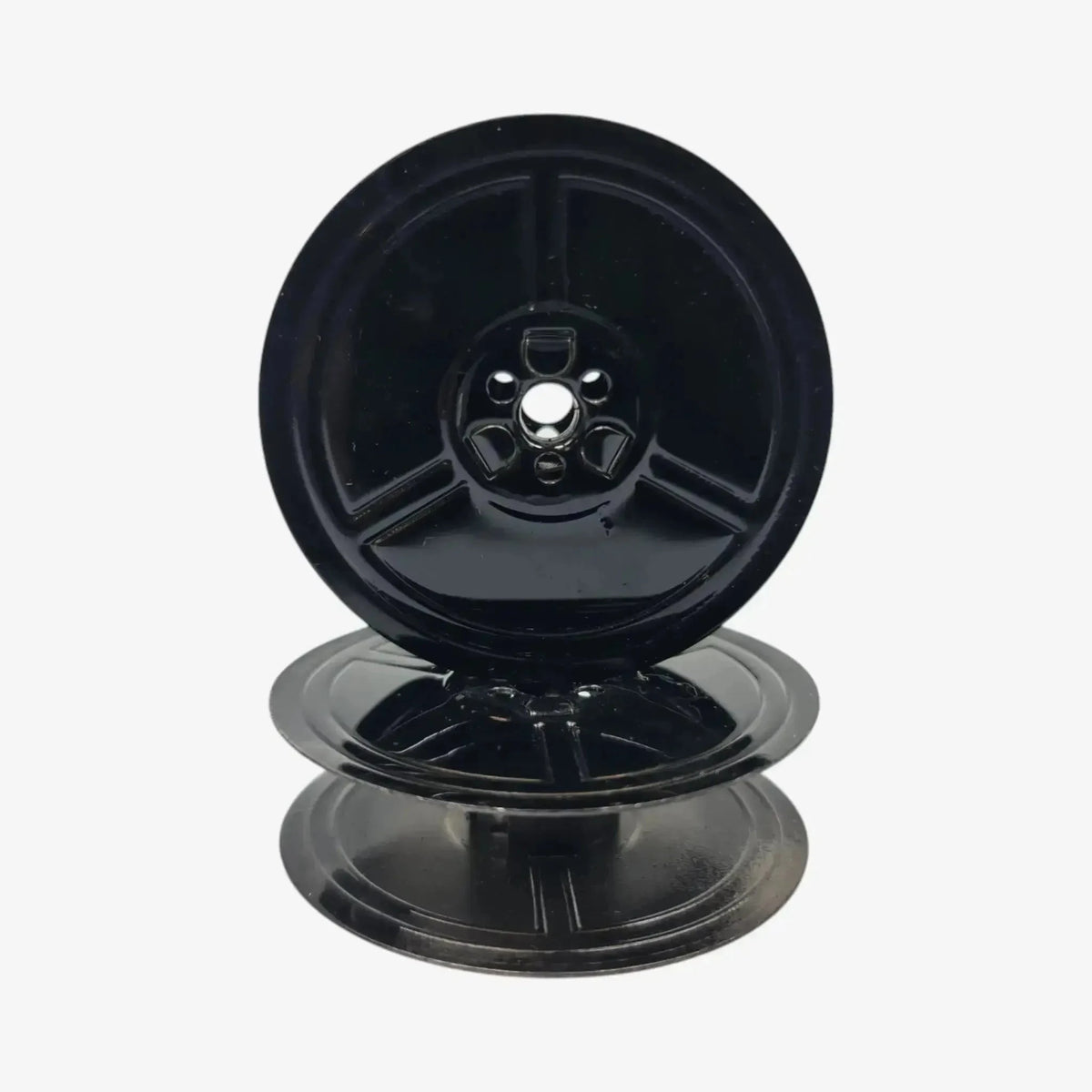 Original Vintage Black Metal Ribbon Spools for German Typewriters DIN 2103 El Granero Typewriter.Company