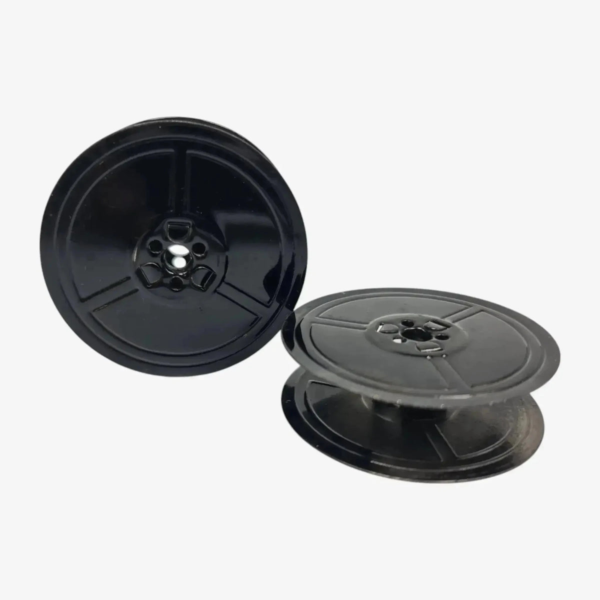 Original Vintage Black Metal Ribbon Spools for German Typewriters DIN 2103 El Granero Typewriter.Company