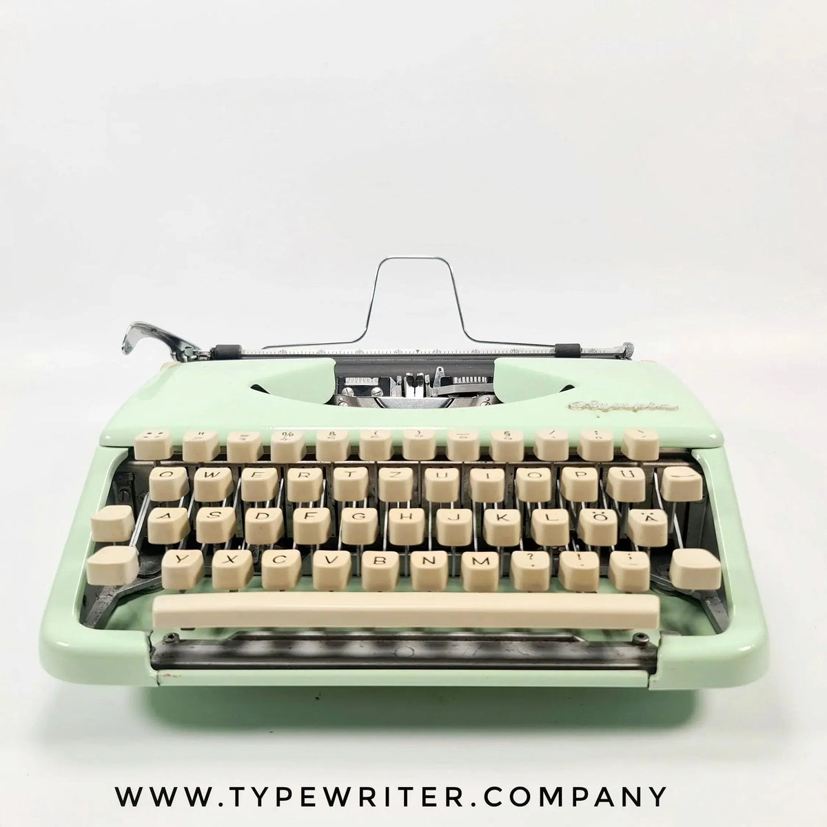 VENDU ! Olympia Splendid Green, Machine à écrire manuelle vintage, Rénovée - ElGranero Typewriter.Company
