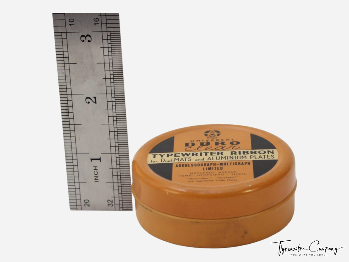 Duro Typewriter Ink Ribbon Tin w/o Spools- Remington, Underwood, etc. - ElGranero Typewriter.Company