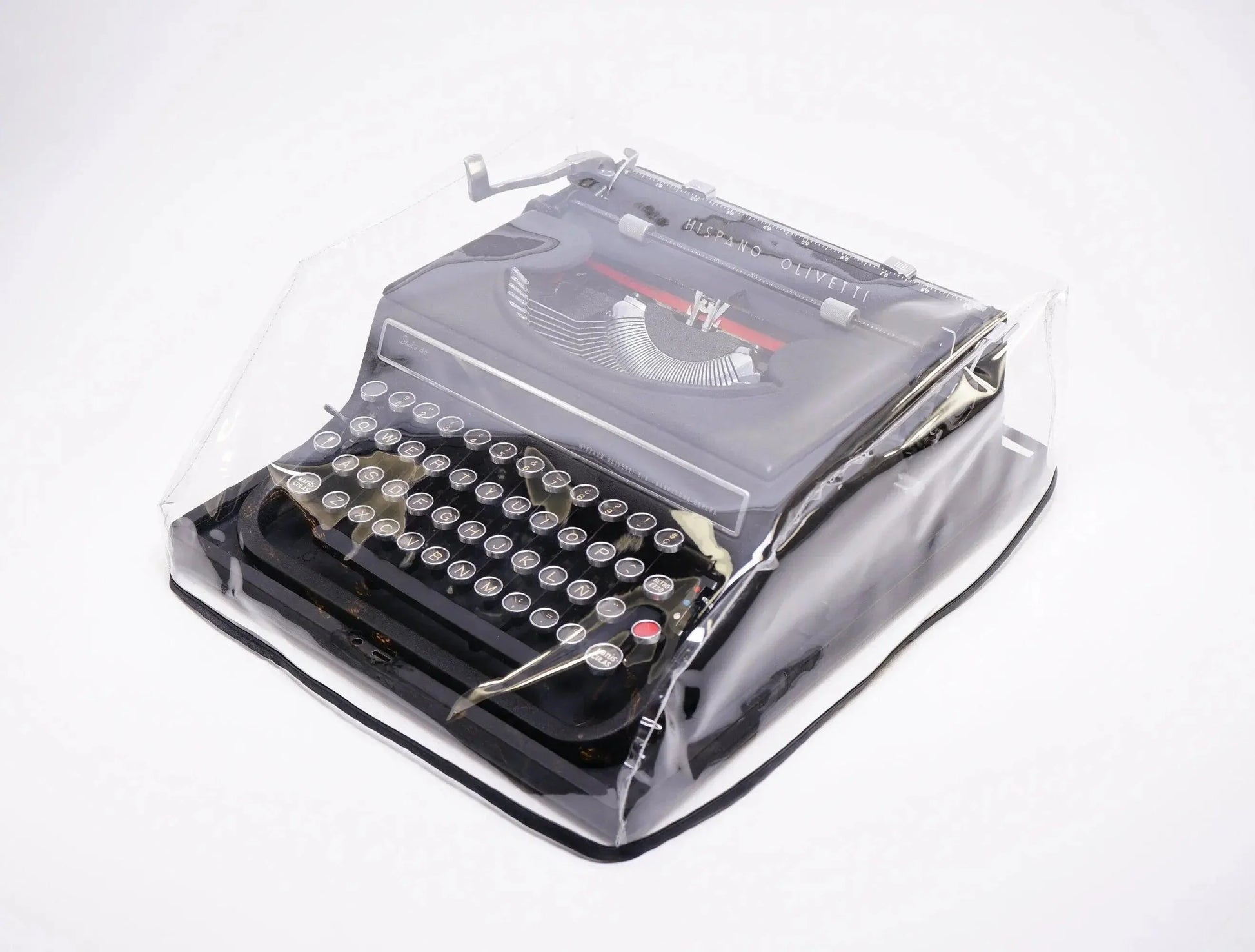 MEDIUM Typewriter Dust Cover for Olivetti Studio 46 (42), Transparent - ElGranero Typewriter.Company