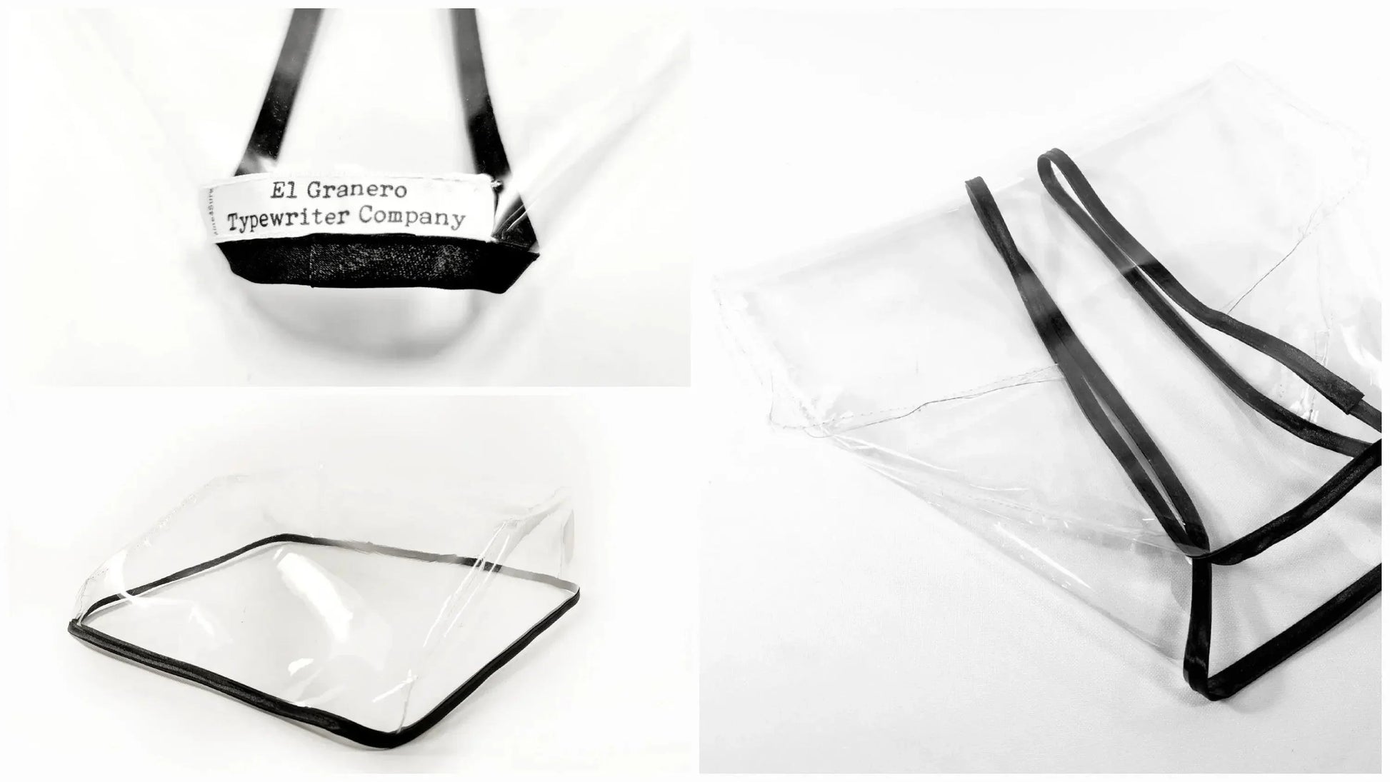 CUSTOM Medium Typewriter Dust Cover, Clear Vinyl for Typewriter - ElGranero Typewriter.Company