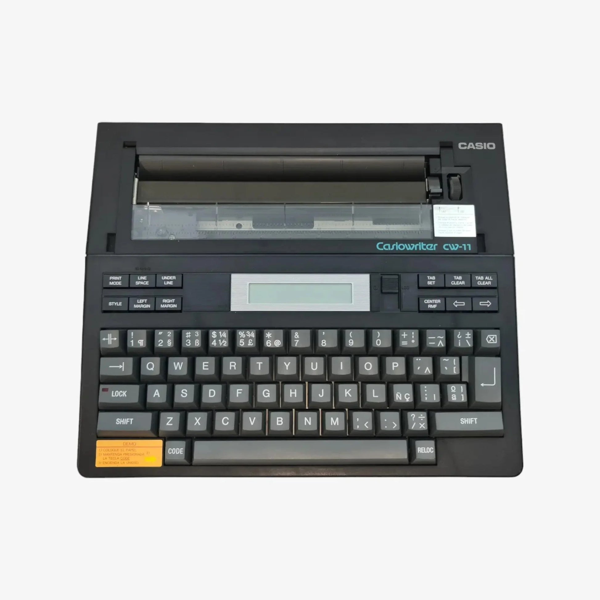 Electric Typewriter CasioWriter CW-11, Vintage - ElGranero Typewriter.Company