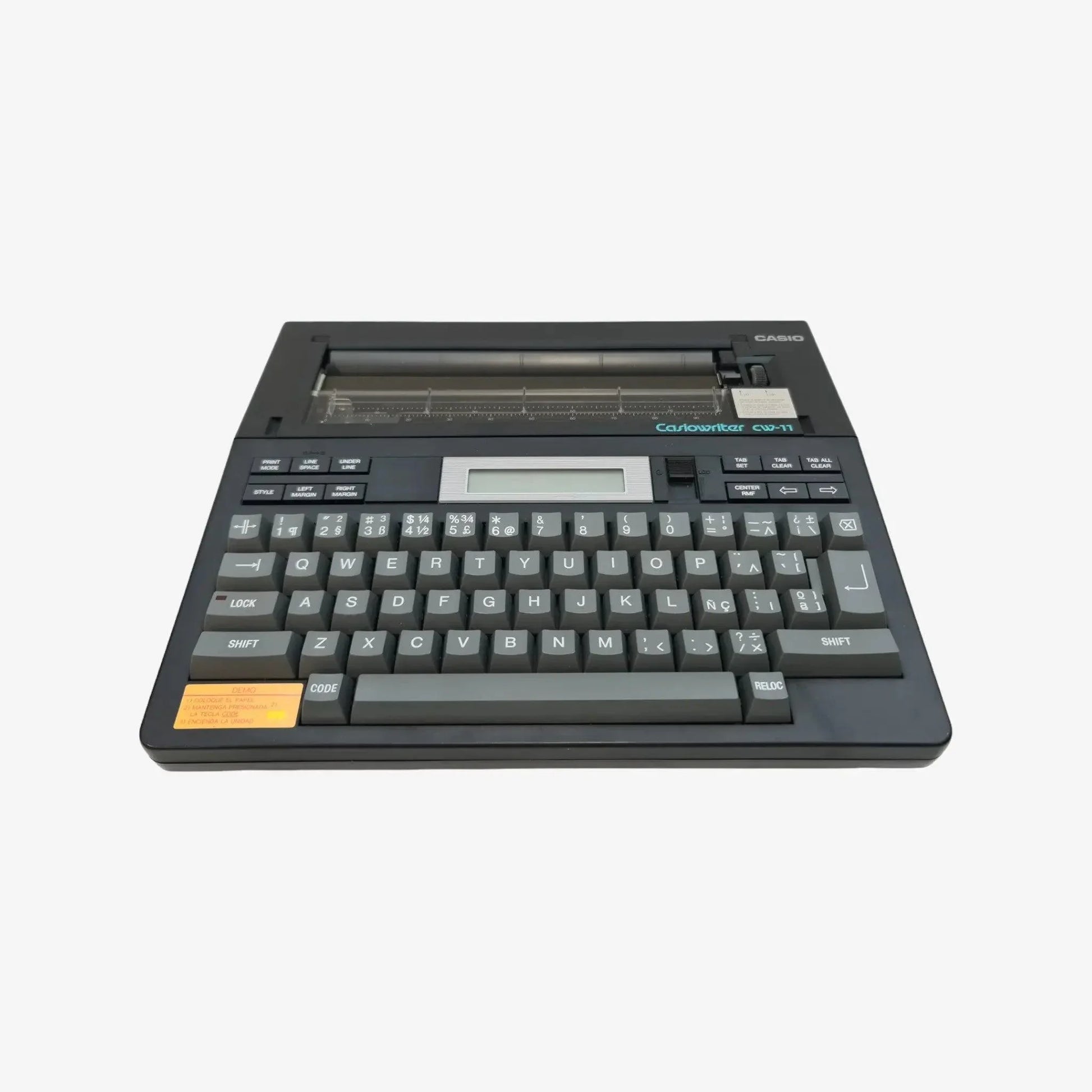 Electric Typewriter CasioWriter CW-11, Vintage - ElGranero Typewriter.Company