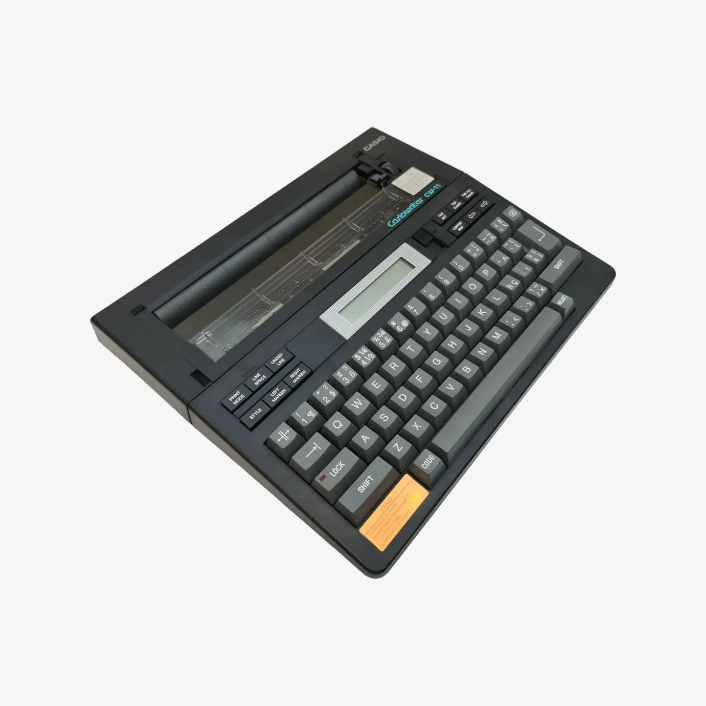 Electric Typewriter CasioWriter CW-11, Vintage - ElGranero Typewriter.Company