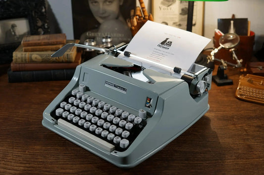 SOLD! Hermes Media 3 Typewriter 13cpi Elite Techno, Antique, Maths / Physics / Greek - ElGranero Typewriter.Company