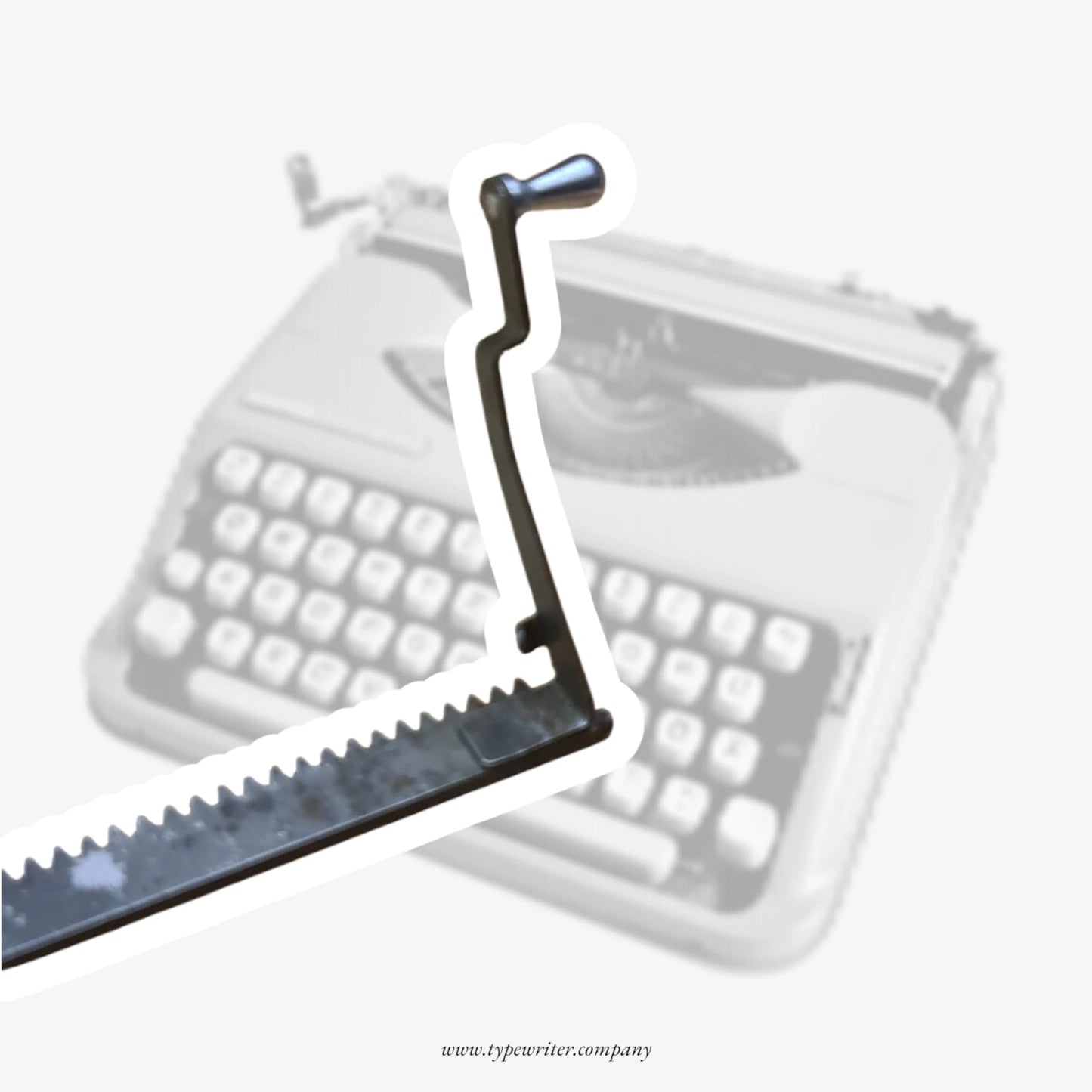 Hermes Baby/Rocket Carriage Rack with a Release Lever / Typewriter Spare Part