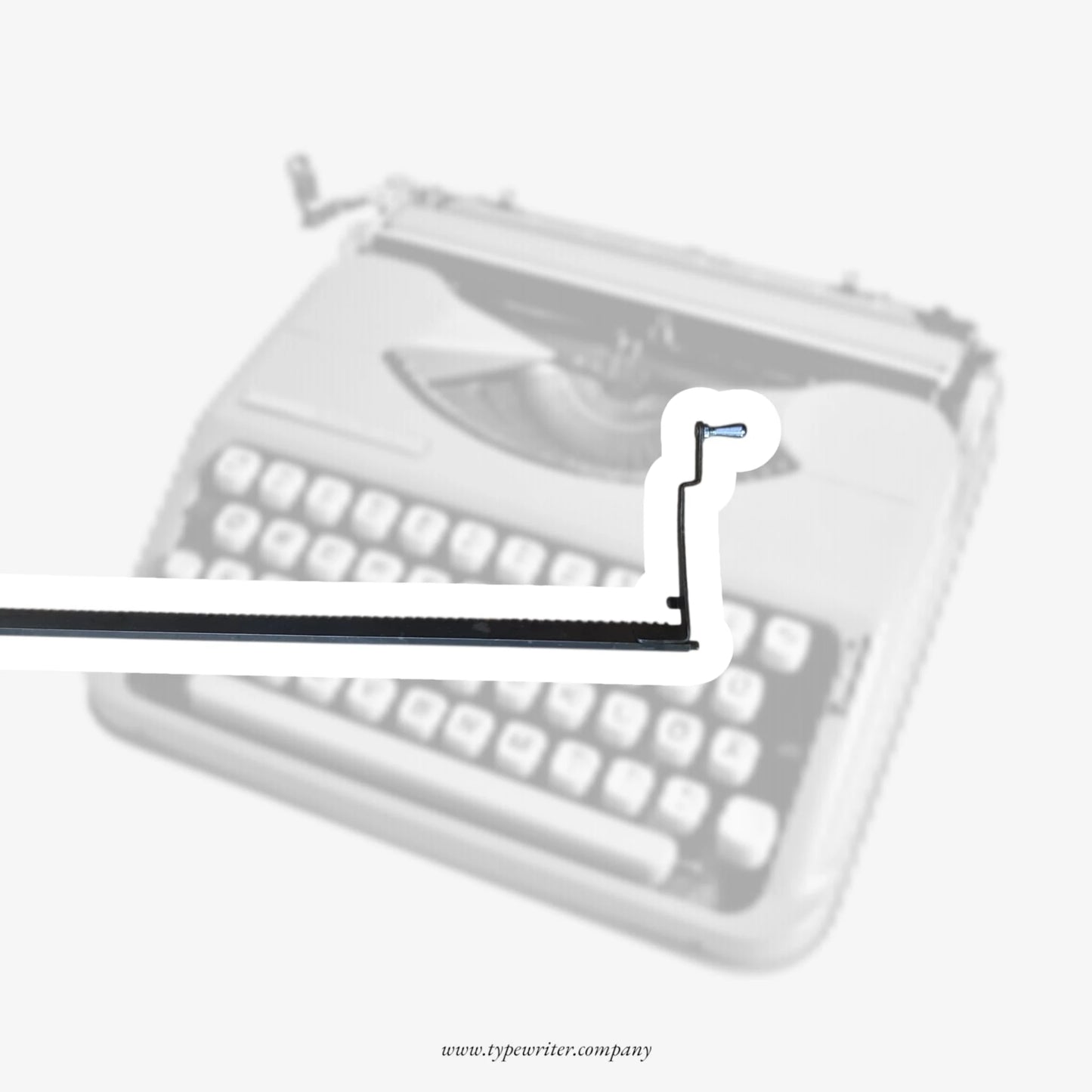 Hermes Baby/Rocket Carriage Rack with a Release Lever / Typewriter Spare Part
