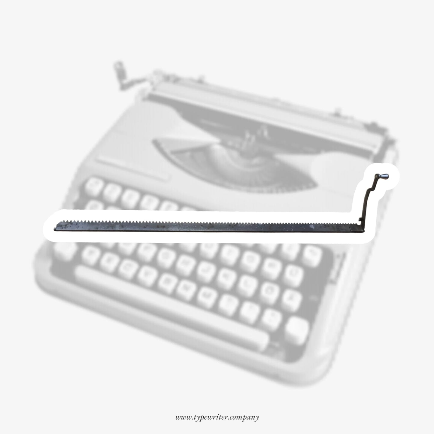 Hermes Baby/Rocket Carriage Rack with a Release Lever / Typewriter Spare Part  ElGranero Typewriter.Company