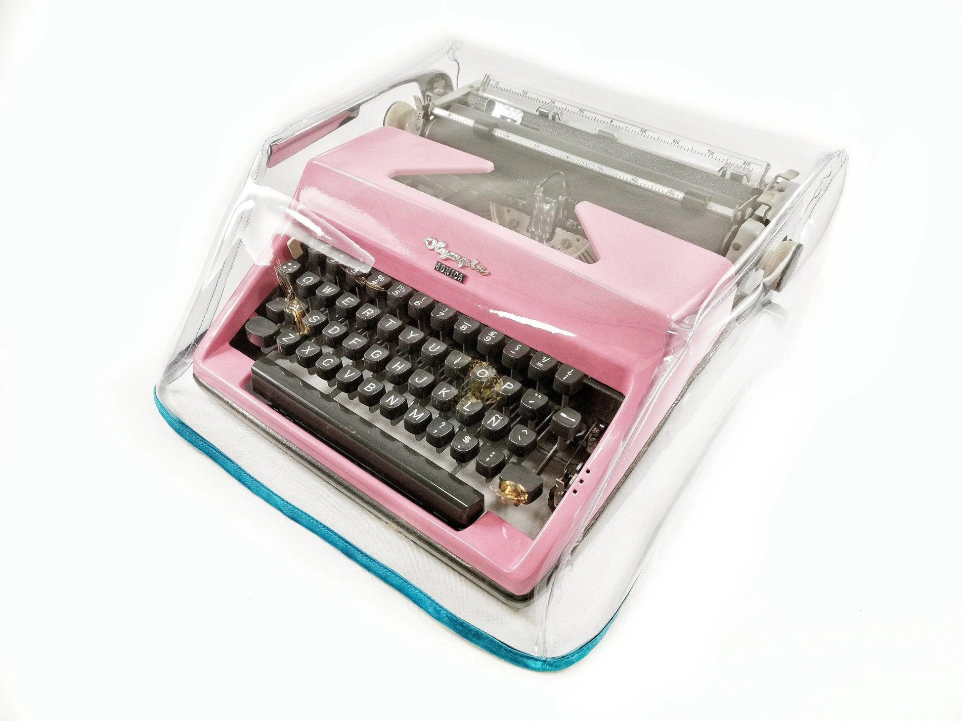 MEDIUM Transparent Typewriter Dust Cover for Olympia Monica SM - ElGranero Typewriter.Company