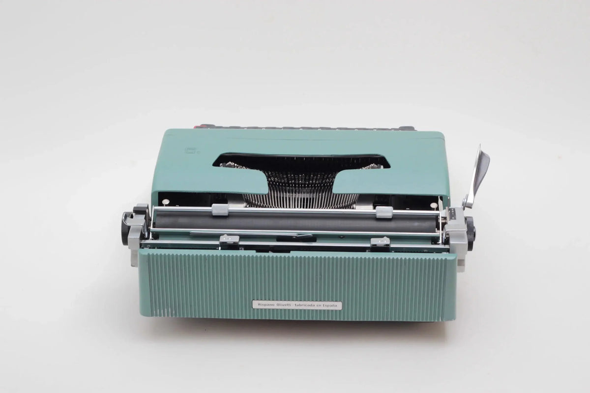 Olivetti Lettera 32 Original Verde Vintage Máquina de Escribir Manual Revisada - ElGranero Typewriter.Company