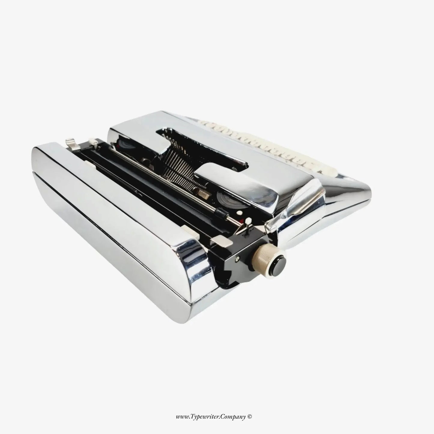 PRE-ORDER Olivetti Lettera 35 (Ltd.Edition 3 of 50) Chrome-Plated Typewriter - ElGranero Typewriter.Company