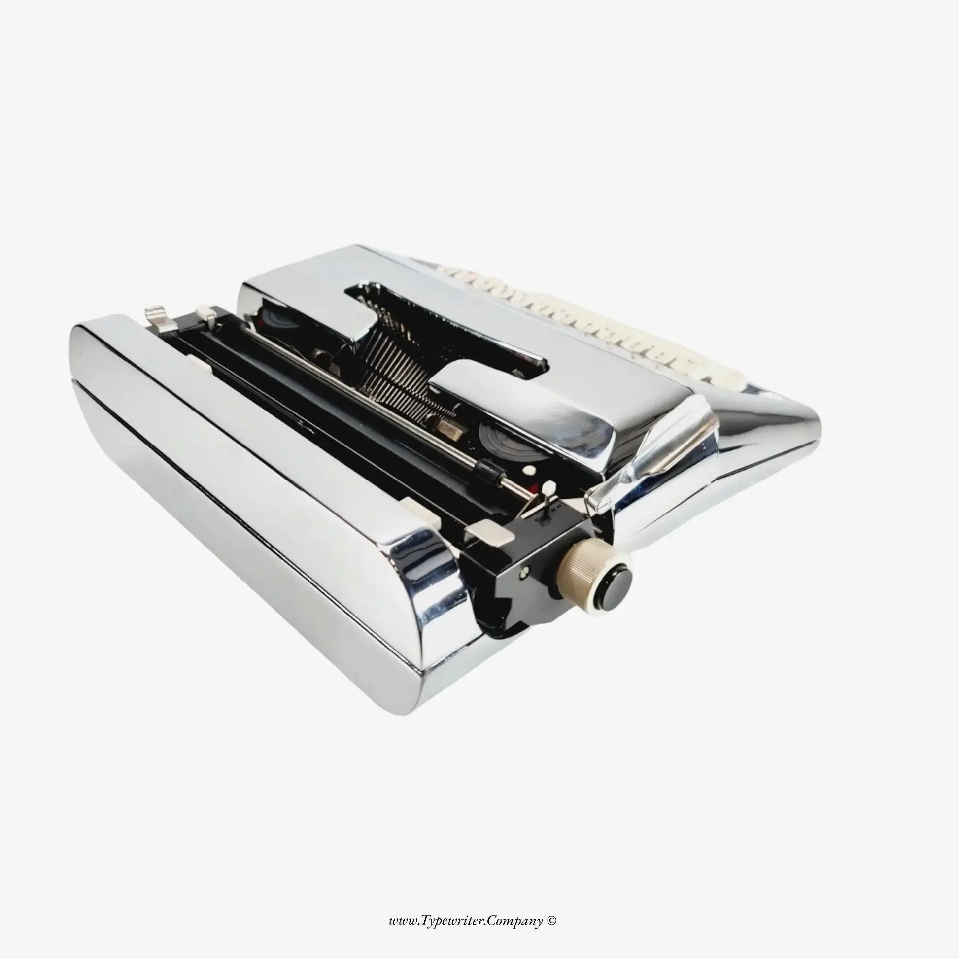PRE-ORDER Olivetti Lettera 35 (Ltd.Edition 3 of 50) Chrome-Plated Typewriter - ElGranero Typewriter.Company