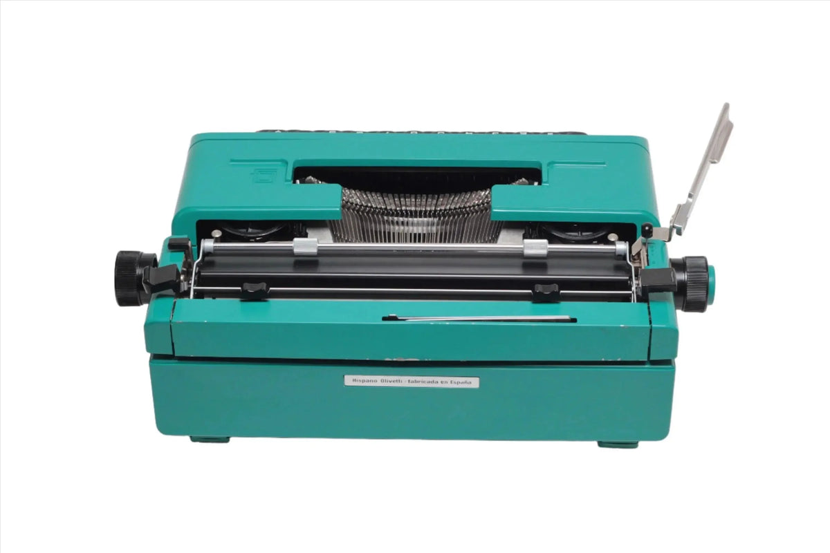 Olivetti Studio 45 Turquoise Vintage Manual Typewriter, Serviced - ElGranero Typewriter.Company