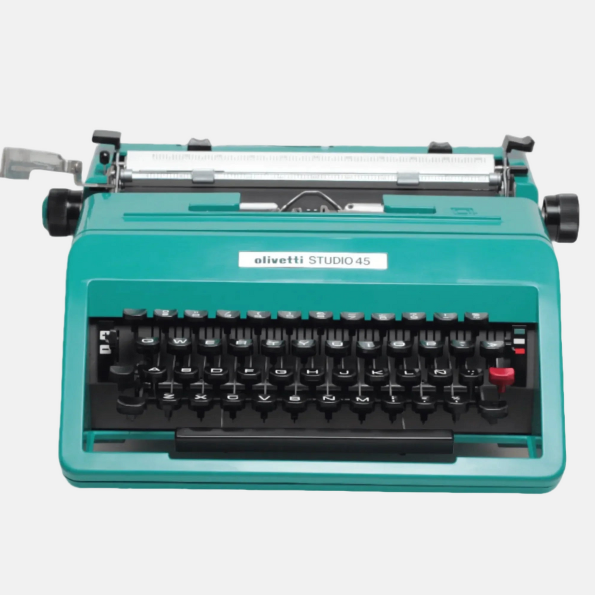 Olivetti Studio 45 Turquesa Máquina de Escribir Manual Vintage, Revisada - ElGranero Typewriter.Company