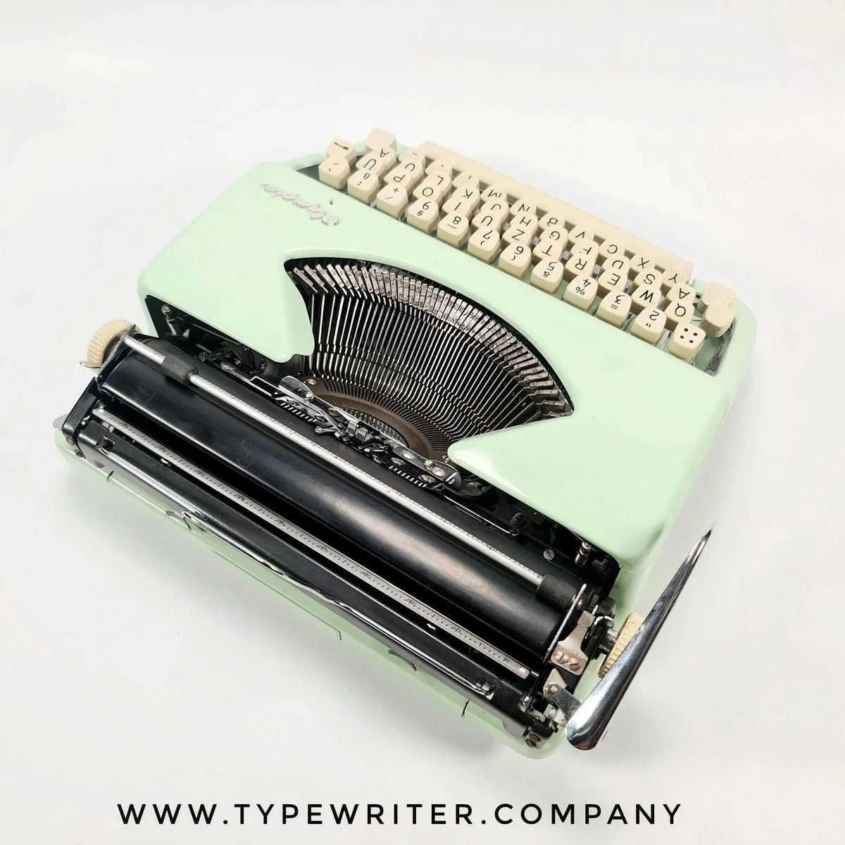 VENDU ! Olympia Splendid Green, Machine à écrire manuelle vintage, Rénovée - ElGranero Typewriter.Company