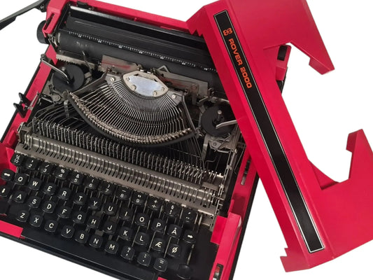 SOLD! Rover (Olympiette), Red Manual Vintage Typewriter, Serviced - ElGranero Typewriter.Company
