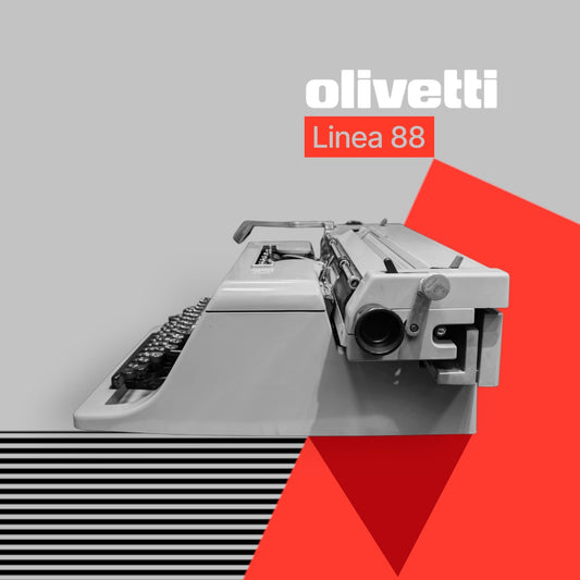 Olivetti Linea 88 Gris, máquina de escribir manual estándar vintage, revisada